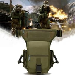 Men's Waterproof Leg Bag Hip Drop Belt Waist Fanny Pack Oxford Cloth Hiking Camping Outdoor Sports Travel
