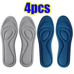 4pcs Memory Foam Orthopedic Insoles for Shoes Men Women Nano Antibacterial Deodorization Insole Sweat Absorption Running Cushion