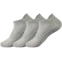 6 Pairs Women Short Socks Sports Cotton Anti Slip Slippers Fitness Training Protecting Heel Ear Short Sports Socks Silicon