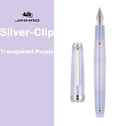 Jinhao 82 Fountain Pen Silver Clip EF/F/M Fine Nib Acrylic Ink Pen Luxury Writing Pen Stationery Business Office School Supplies