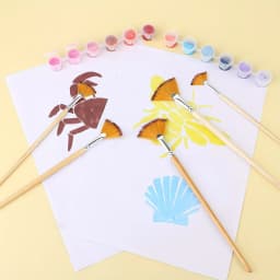 5/15/25pcs Fan Paint Brushes, Oil Acrylic Paint Brushes Nylon Hair Watercolor Fan Artist Brushes for Acrylic Watercolor Painting