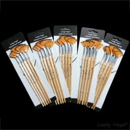 5/15/25pcs Fan Paint Brushes, Oil Acrylic Paint Brushes Nylon Hair Watercolor Fan Artist Brushes for Acrylic Watercolor Painting