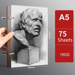 Professional Sketchbook A4 A5 16K 32K 8K Thick Loose-leaf Sketch Paper Notebook Art School Supplies Pencil Drawing Stationery