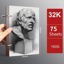 Professional Sketchbook A4 A5 16K 32K 8K Thick Loose-leaf Sketch Paper Notebook Art School Supplies Pencil Drawing Stationery