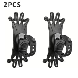 360 Rotatable Mobile Phone Bicycle Motorcycle Holder Bike Safe Bracket Silicone Support Silicone Pull Type For All Phone Stand