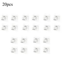 Set of 2/4/8 Self Adhesive Hooks Punch-free Curtain Rod Clip Hook Window Curtains Wall Hanging Holder Household Clamp Fixed Clip