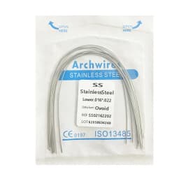 10pcs/pack Dental Arch Wires Orthodontic Super Elastic NITI Round Rectangle Archwire Lower/Upper 012/014/016/018/020/16x16/16x22