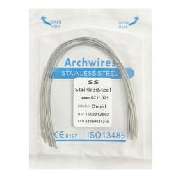 10pcs/pack Dental Arch Wires Orthodontic Super Elastic NITI Round Rectangle Archwire Lower/Upper 012/014/016/018/020/16x16/16x22