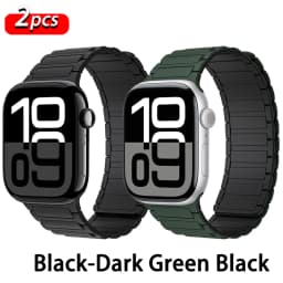 Magnetic Loop Strap for Apple Watch Bands 46mm 44mm 40mm 45mm 41mm 42mm Silicone Bracelet iWatch Series 12 11 10 9 SE Ultra 4 3
