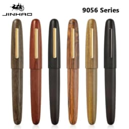 Jinhao 9056 Natural Wood Fountain Pen EF/M/F Extra Fine Nib Ink Pen Luxury Elegant Writing Pen Office School Supplies Stationery