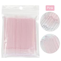 100Pcs Eyelash Cleaning Brush Lash Extension Micro Cotton Swab Individual Eyelashes Microbrush Beauty Makeup Clean Remover Tools