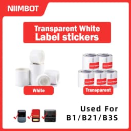 Niimbot B1/B21 white/transparent label sticker mini printer adhesive convenient thermal label printer waterproof and oil resista