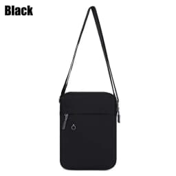 Men Phone Bag Crossbody Bag Fashion Shoulder Bags Mini Male Chest Pack Canvas Travel Clutch Bag Simple Black Packet