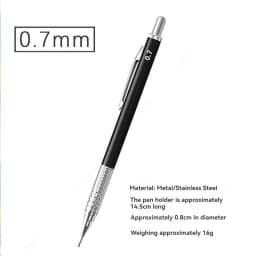 Metal Mechanical Pencil Large capacity Lead Refills Set 0.3, 0.5, 0.7, 0.9 2.0 Mechanical Pencils for Writing Drawing Sketching
