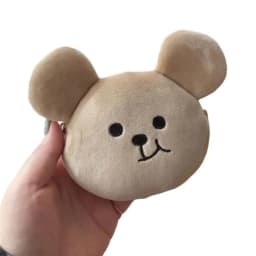 Super Adorable Plush Bear Coin Purse 3D Cartoon Storage Bag Outdoor Travel Girls Wallet Earphone Date-cable Zipper Bag