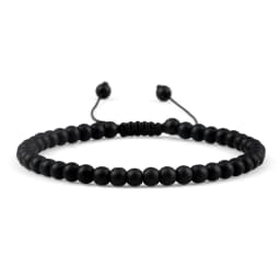 Adjustable Mini Natural Stone Lava Tiger Eye Beaded Bracelets & Bangle for Women Men Chakra Beads Braided Bracelet Charm Jewelry