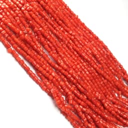 Wholesale Natural Stone Coral Beads Small Column Shape Loose Beads for Jewelry Making DIY Bracelet Necklace Accessories 3x3mm