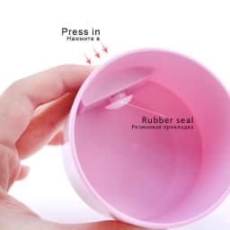 1Pc Eyelash Glue Storage Tank Durable Adhesive Stand Activated Carbon Sealed Storage Jar Eyelashes Extension Supplies