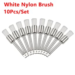 AG 10pcs/Box Disposable Dental Polisher Nylon Bristle Brush Polishing Polisher Cup Teeth Whitening Prophy Brushes Dentist Tools