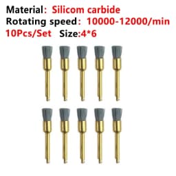 AG 10pcs/Box Disposable Dental Polisher Nylon Bristle Brush Polishing Polisher Cup Teeth Whitening Prophy Brushes Dentist Tools
