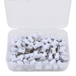 100PCS/Box Dentistry Polishing Cup Latch Type Rubber Tooth Polishing Brush Prophy Cup for Low Speed Handpiece Oral Hygiene