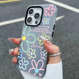 Spring Flower Pattern Phone Case For iPhone 18 17 16 Pro Max Cases iPhone 17e 16e 11 15 12 13 14 Pro Max Air X XR 7 8 Plus Cover