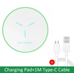 15W Desktop LED Wireless Charger Pad Phone Holder For iPhone 17 16 15 14 13 Pro Max Samsung Xiaomi Induction Fast Charging Stand