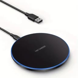 15W Desktop LED Wireless Charger Pad Phone Holder For iPhone 17 16 15 14 13 Pro Max Samsung Xiaomi Induction Fast Charging Stand