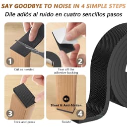 Non Slip Furniture Pads Self Adhesive Rubber Furniture Leg Protectors Heavy Duty Floor Protectors for Chairs Tables Sofas Floors