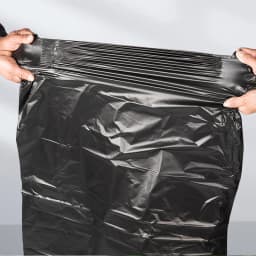 100PCS/300PCS Large Waste Garbage Bag Black Transparent Thickened Garbage Bags Outdoor Restauran Kitchen Disposable Trash Bags