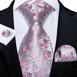 Men Tie Orange Paisley Luxury Polyester Wedding Prom 8cm Necktie Set Pocket Square Cufflinks Gift for Husband Men Accessory