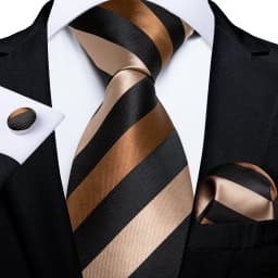Men Tie Orange Paisley Luxury Polyester Wedding Prom 8cm Necktie Set Pocket Square Cufflinks Gift for Husband Men Accessory