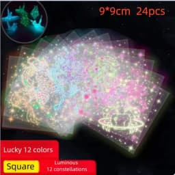 50pcs Creative Square Star Sky Constellations Origami Paper Kid DIY Handmade Double-sided Coloring Fold Craft Paper Art Gift