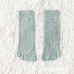 Women Girls Thick Five Finger Socks Winter Warm Colorful Coral Fleece Fluffy Toe Socks Soft Cozy Hosiery Female Floor Slippers