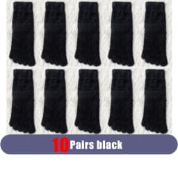 Women Girls Thick Five Finger Socks Winter Warm Colorful Coral Fleece Fluffy Toe Socks Soft Cozy Hosiery Female Floor Slippers