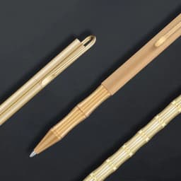Business Ballpoint Pen Durable Students Gift Brass Gel Pen with Blue/Black Ink Refill Fountain Pen School Office Supplies