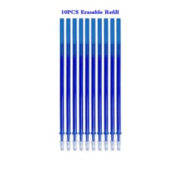 0.5mm Erasable Pen Set Blue Black Ink Gel Pen Erasable Refill Rod Washable Handle School&Office Writing Stationery Gel Ink Pen