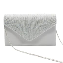 Women'S Fashion Elegant Clutches Trend Satin Rhinestone Shoulder Bag With Thin Chain Party Banquet Dress Matching Evening Bags