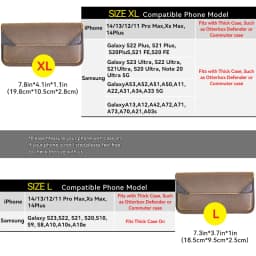 1pcGenuine Leather Waist Bag for Men, Casual Flip Cover, Phone Holster Case with Belt Clip, Mobile Phone Pouch for iPhone 15