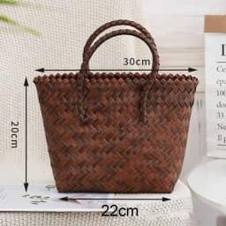 Women Woven Large Capacity Shoulder Bags Crochet Bag Knitting Handbags Female Shopping Tote Bags