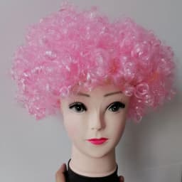 Women Curly Cosplay Wig Short Wavy Curly Hair Colorful Synthetic Wig For Daily Party Men Football Fan Wearing Kids Wigs