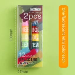 6/12pcs/set Colors Rainbow Mini Splicing Pastel Gel Highlighter Markers Pen Office School Stationery Painting Mark Art Supplies