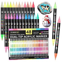 24-240 Colors Art Markers Set, Dual Color Dual Tip Acrylic Paint Pens Markers Drawing Markers for DIY Crafts Making