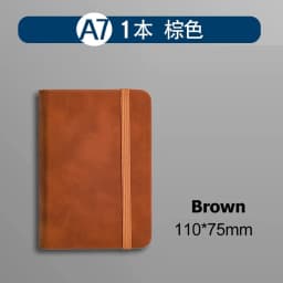 1Pcs A7 Mini Notebook Portable Student Pocket Book Notepad Diary Planner Agenda Leather Cover Memo Pad Office School Stationery