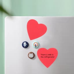 100 Sheets Heart Shaped Message NoteMorandi Sticky Notes Self-Adhesive Memo Pad Index Stickers School Office Stationery