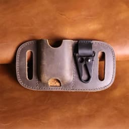 1pcMen's casual genuine leather case, handmade,suitable for airpods pro headphones and headphones of the same size