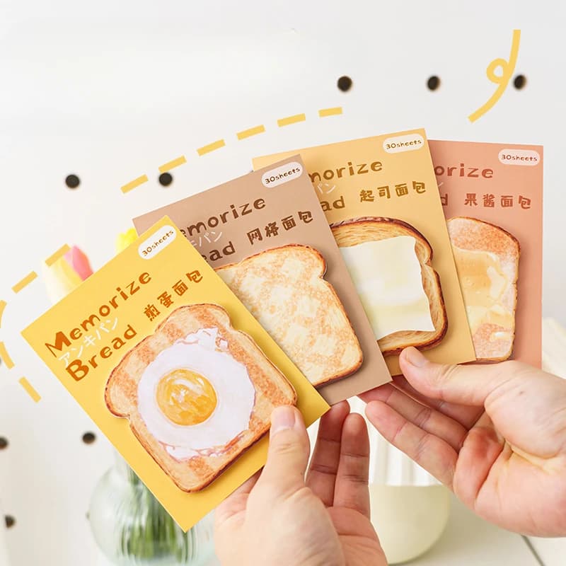 Memory Bread Series Convenient Notes Creative and Beautiful Notes Memo N Times Ins Style High-end Note Paper Stationery Supplies
