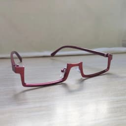 Multicolour Half Frame Glasses Personalized COS Anime Fake Glasses Metal Photography Prop Eyeglasses Adults