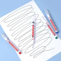 0.7mm White Paint Marker Pen 20cm Deep Hole Markers Pen Set Waterproof Permanent Oily Pens for Rock Wood Metal Glass Tiles