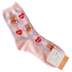 Good Quality Cartoon Elegant Lady Bear Women's Cute Socks Cotton Harajuku Style Woman Novelty Breathable Sox Christmas Gifts